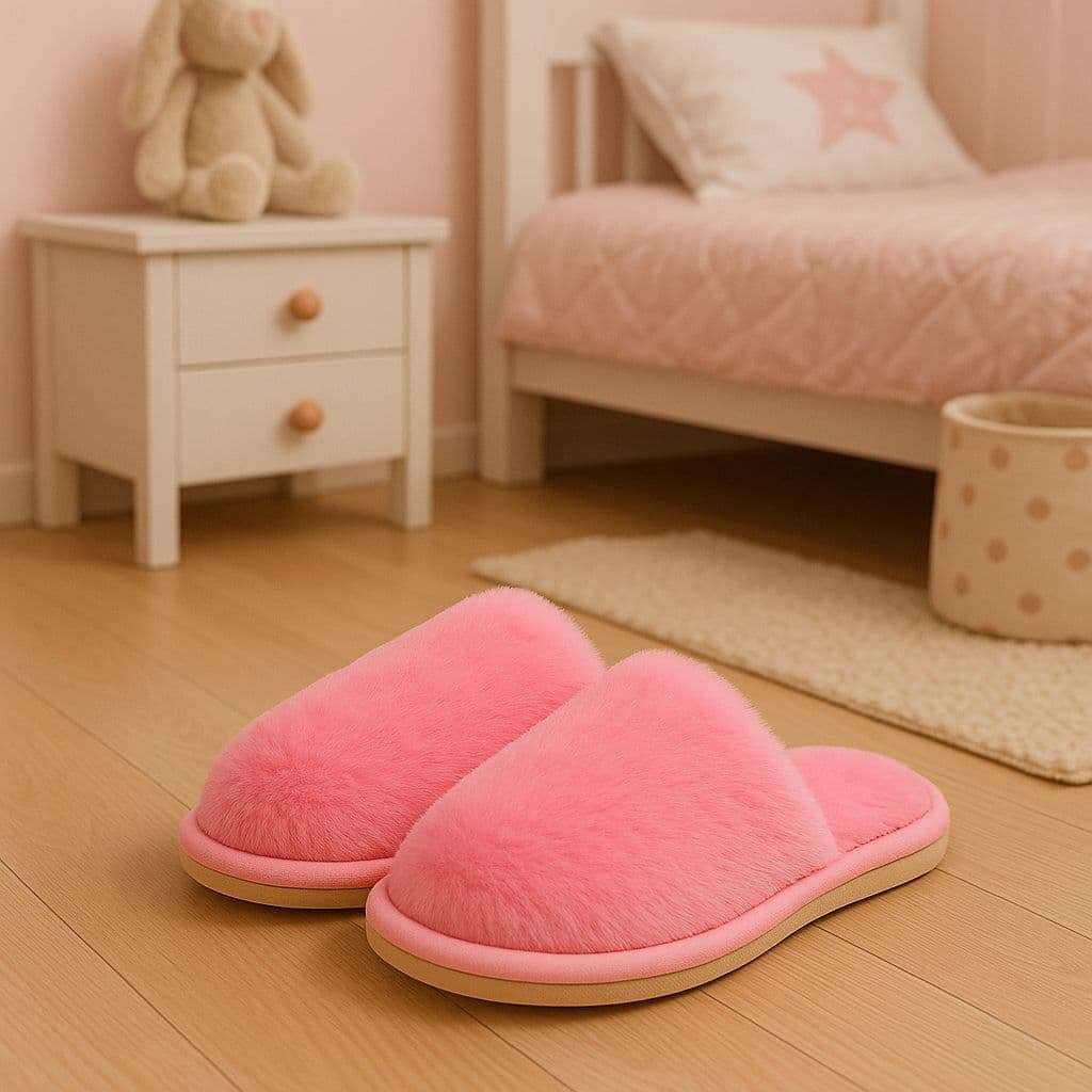 Pantufa Feminina Antiderrapante Chinelo De Lã Forrado