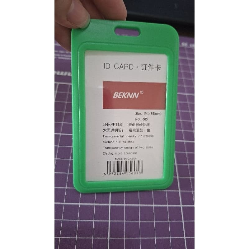Porta Crachá Card Liso sem cordão 10 unid- Porta cracha