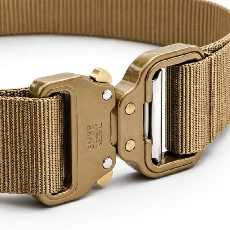 Cinto Tático Nylon Com Fivela Rápida Ajustável Resistente [Dourado]