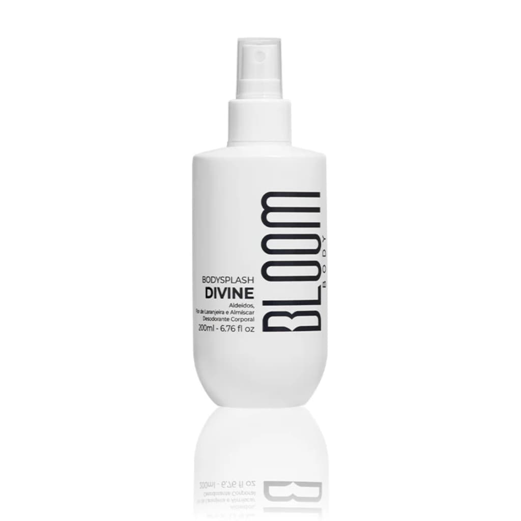 Bloom Body - Body Splash Divine 200 ml - Fragrância Floral Almiscarado, Feminin - Marcante Versátil