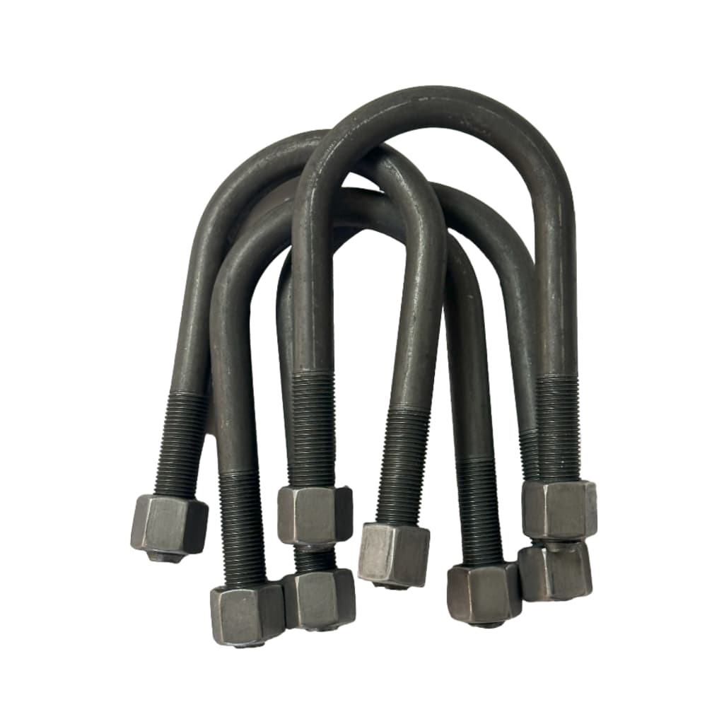 Kit 4 Grampos Redondos Para Suspensão De Carretinha Reboques Chassi Rabicho 2026 50mm