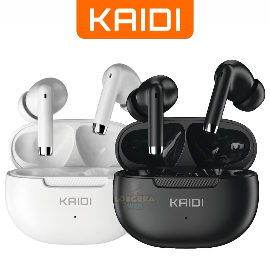 Fone de Ouvido Original 13 Bluetooth 5.3 Kaidi TWS Sem fio potente  kd-767 kd 767 com borrachinha