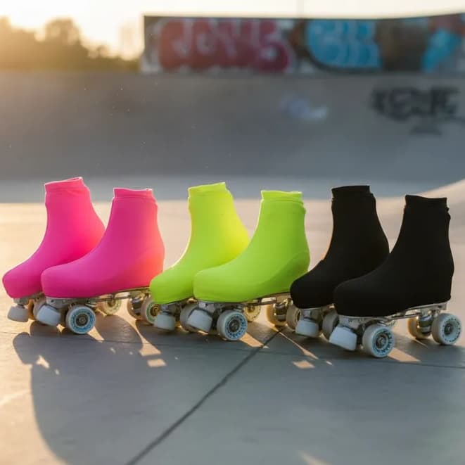 Kit 3 Pares de Polaina Capa para Patins Bota Roller skate patinaçao Cobre Roler Quad Patinacao no Gelo Protetor 3 Pares