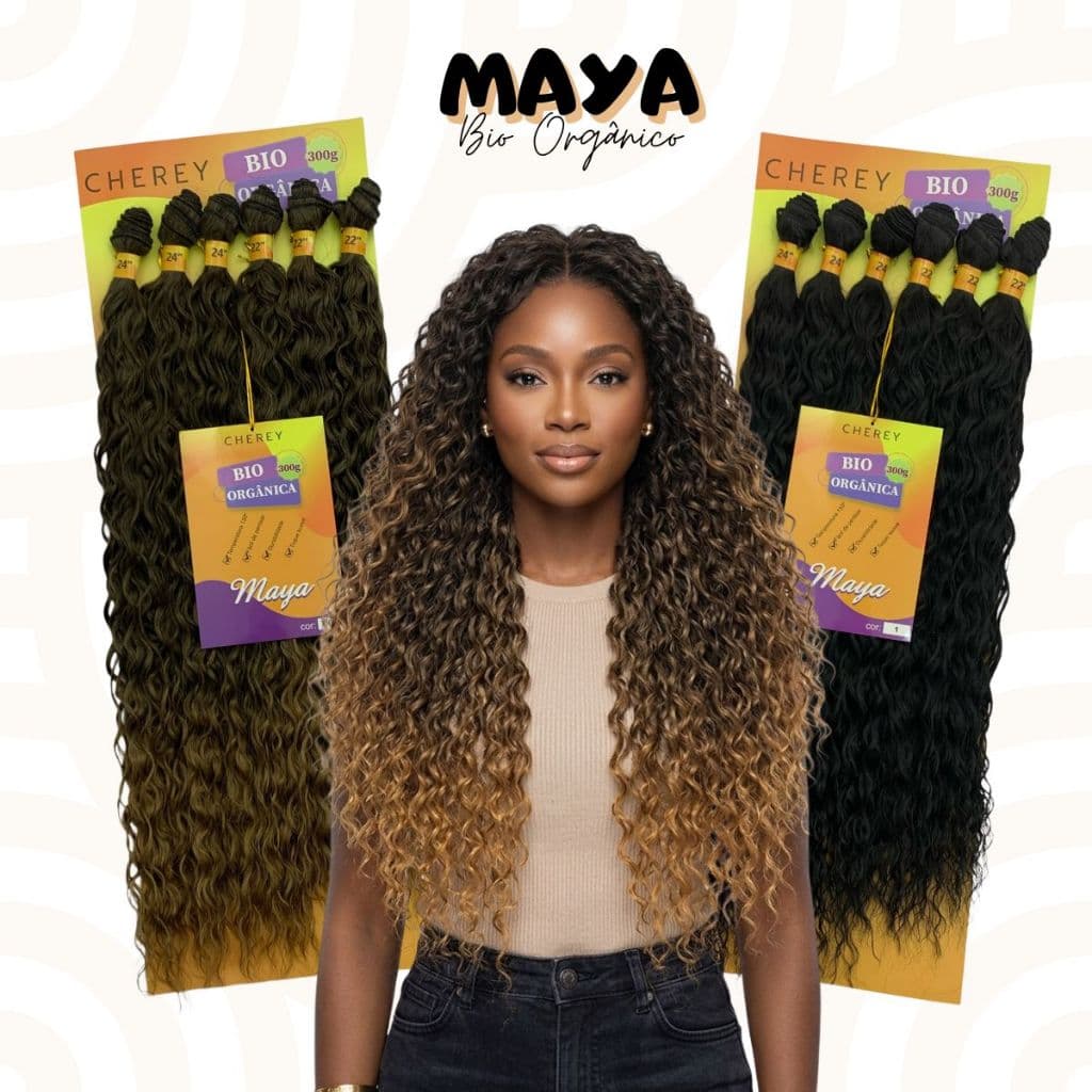 CABELO CACHEADO BIO ORGÂNICO MAYA CHEREY ENTRELACE 300G