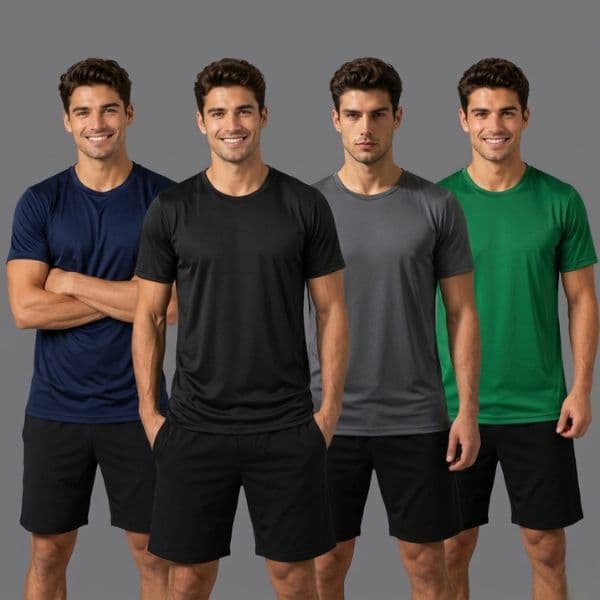 Camiseta Masculina Dry Fit Básica Esportiva Academia Treino Leve Confortável
