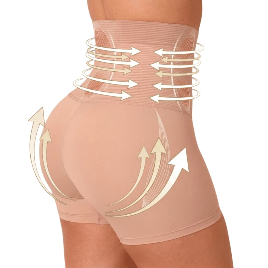 Bermuda Modeladora Anágua Cinta Short Feminino Modelador Alta Compressão Chapa Barriga e Flanco