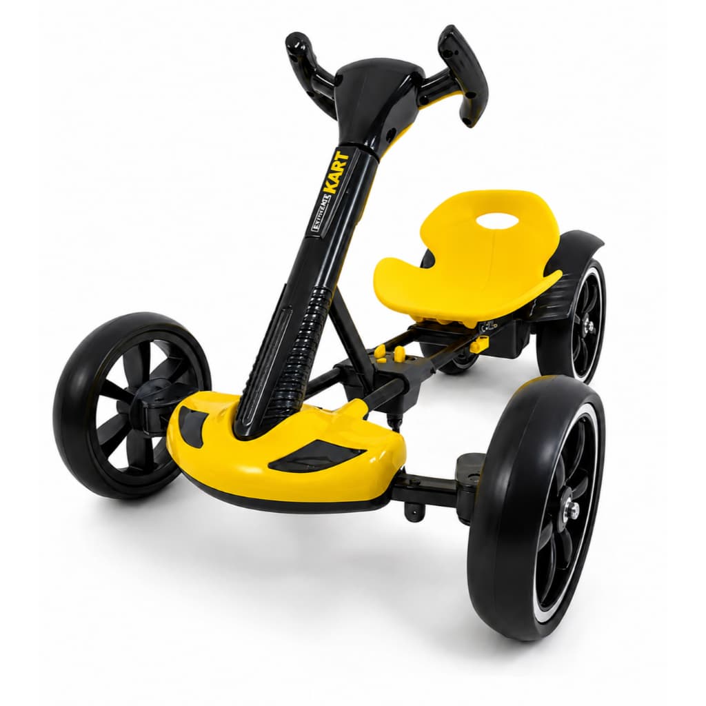 Kart  Elétrico Carrinho de Passeio Infantil Brinquedo Mini Carro Corrida Menino Menina Amarelo