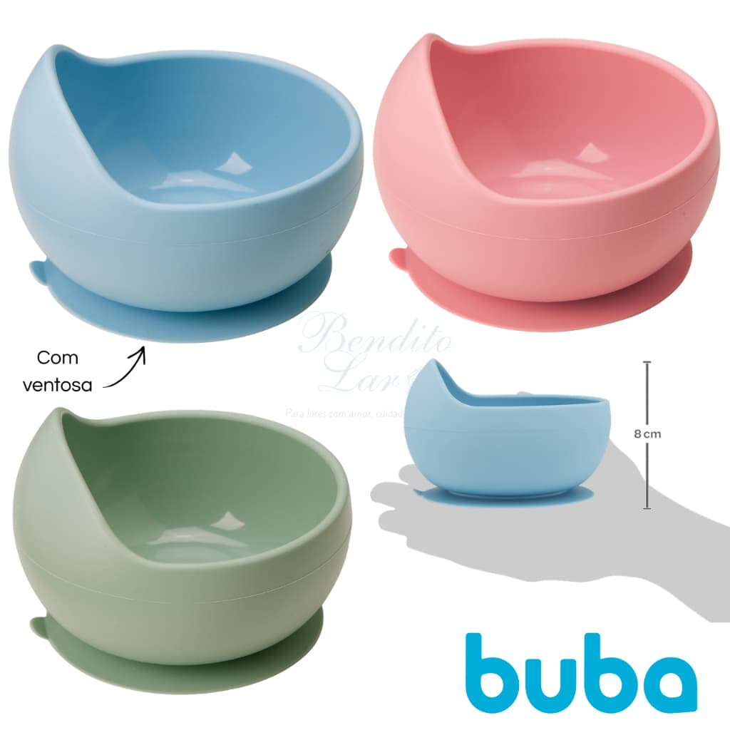 Bowl de Silicone com Ventosa BUBA | Bowl para introdução alimentar bebê | 350 mL