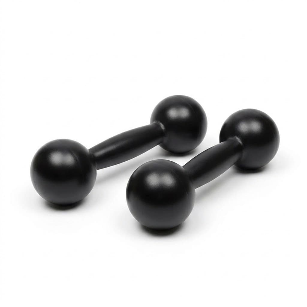 PAR 2 HALTERES BOLA EMBORRACHADOS 1KG TREINO FITNESS ACADEMIA MUSCULAÇÃO FUNCIONAL CROSSFIT CASA GYM PRO