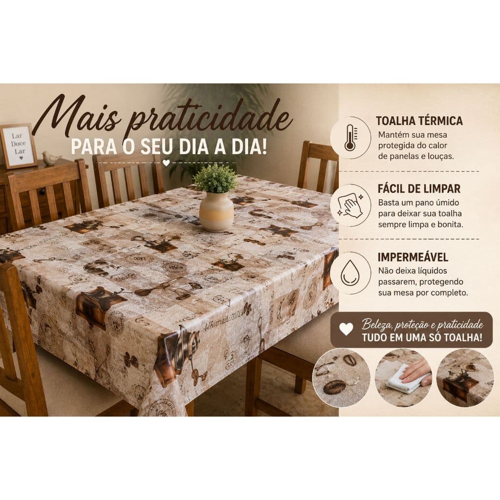 Toalha de mesa térmica e impermeável Otimotex por metro