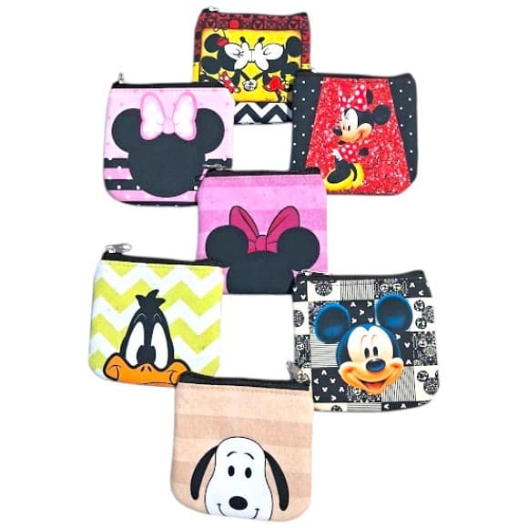 PORTA-MOEDAS PERSONAGENS  / PORTA-NIQUEIS / MINI BOLSINHA / CARTEIRINHA  - DYH BOLSAS