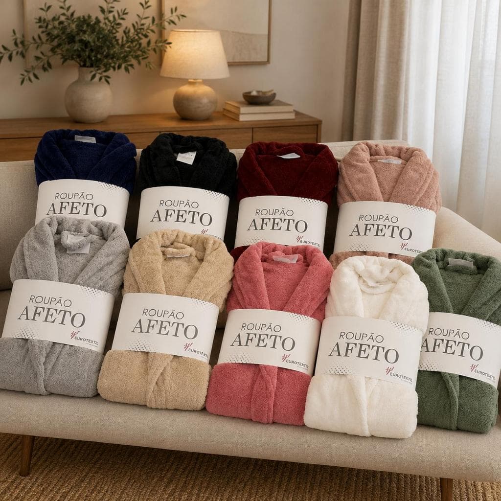 Roupão Feminino Inverno Quentinho Manga Longa - Microfibra Plush Tamanho Único