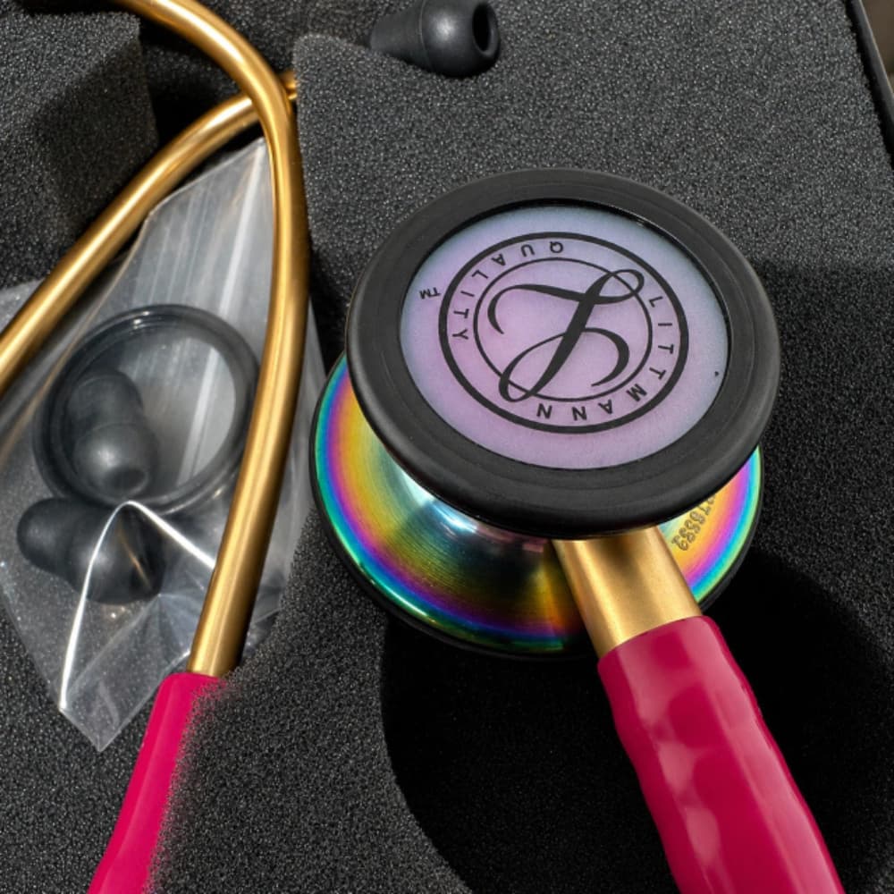 Estetoscópio 3M Littmann Classic III 5806 Framboesa Rainbow