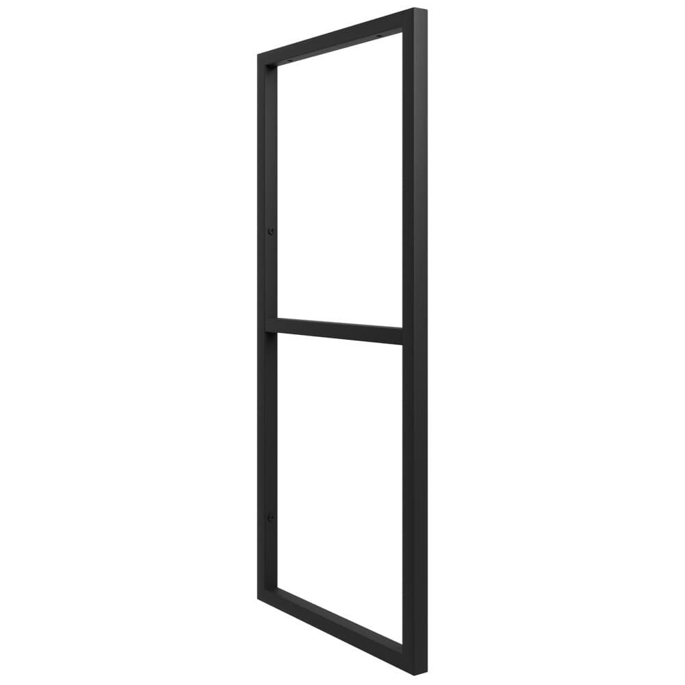 Estilo Industrial Metalon Duplo Teto/Parede Preto - Prateleira 20cm