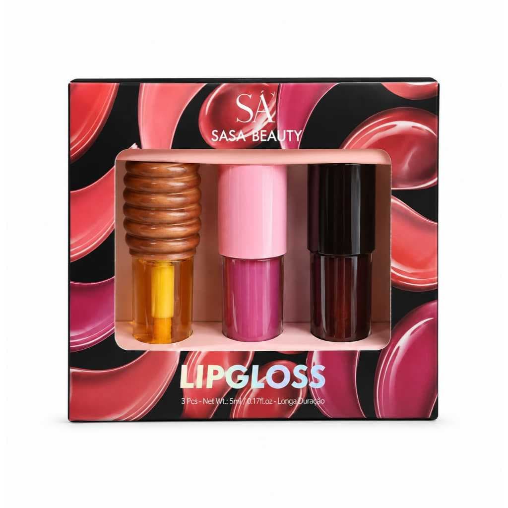 Lip Gloss– Kit Promocional O gloss sasa queridinho da Shopee! Perfeito para quem busca brilho