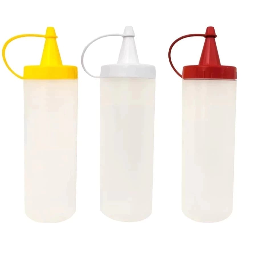 Bisnaga para Molhos Maionese Ketchup Mostarda Lanchonete
