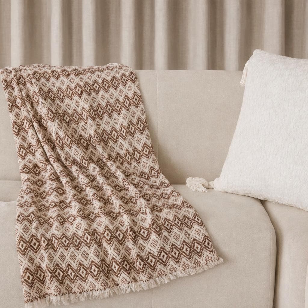 Manta Decorativa Madrid – Estilo, Conforto e Sofisticação para sua Casa