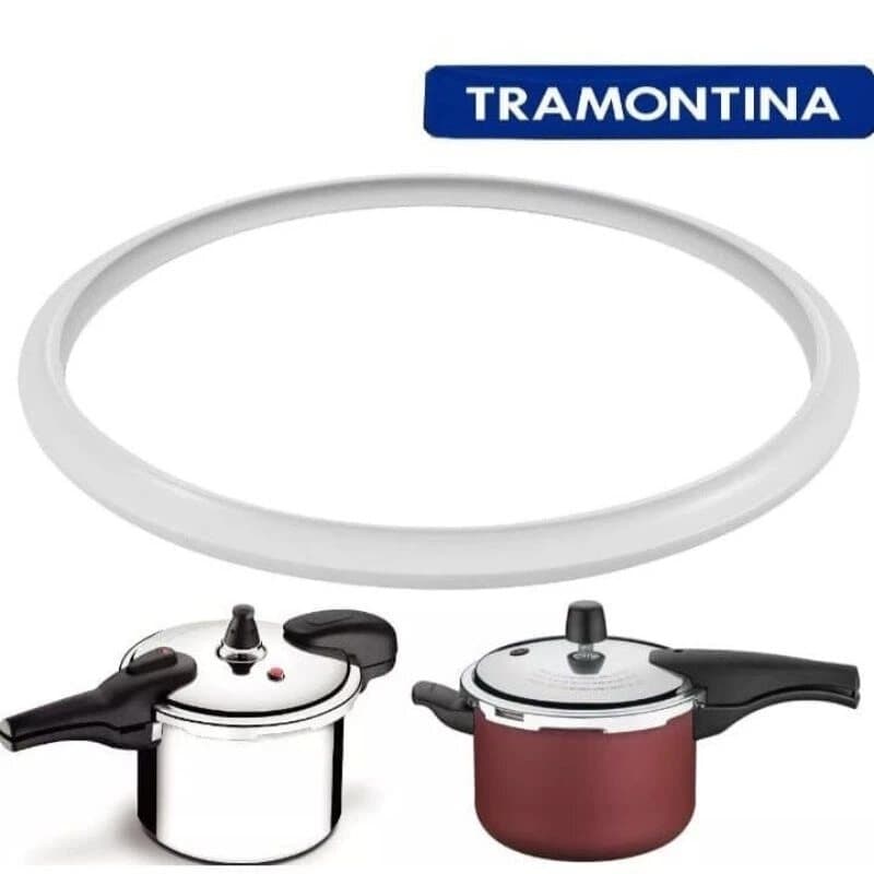SILICONE CRISTAL ANEL TRAMONTINA PARA PANELA DE PRESSÃO 4,5L +BRINDE