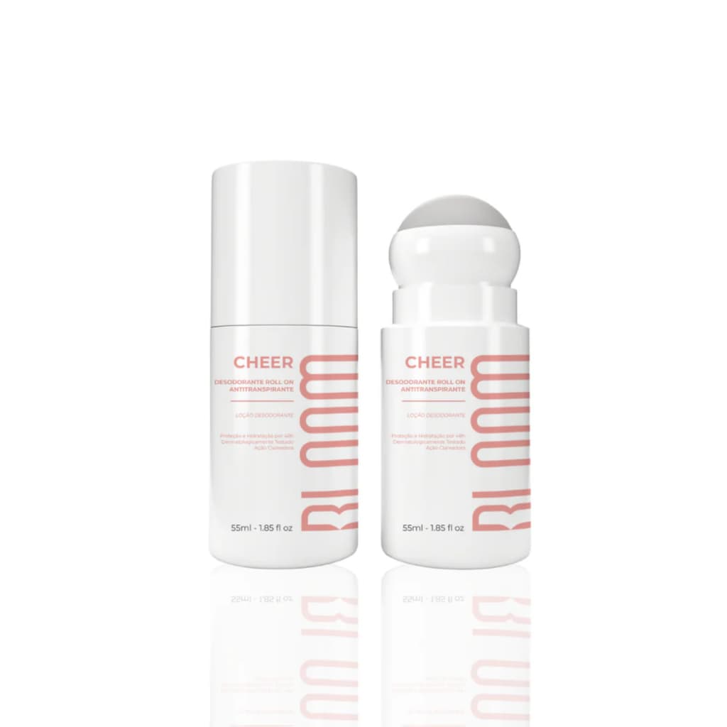 Bloom Body - Desodorante Anti transpirante Roll-On - Cheer 55 ml - Proteção de Até 48 Horas - Mulher