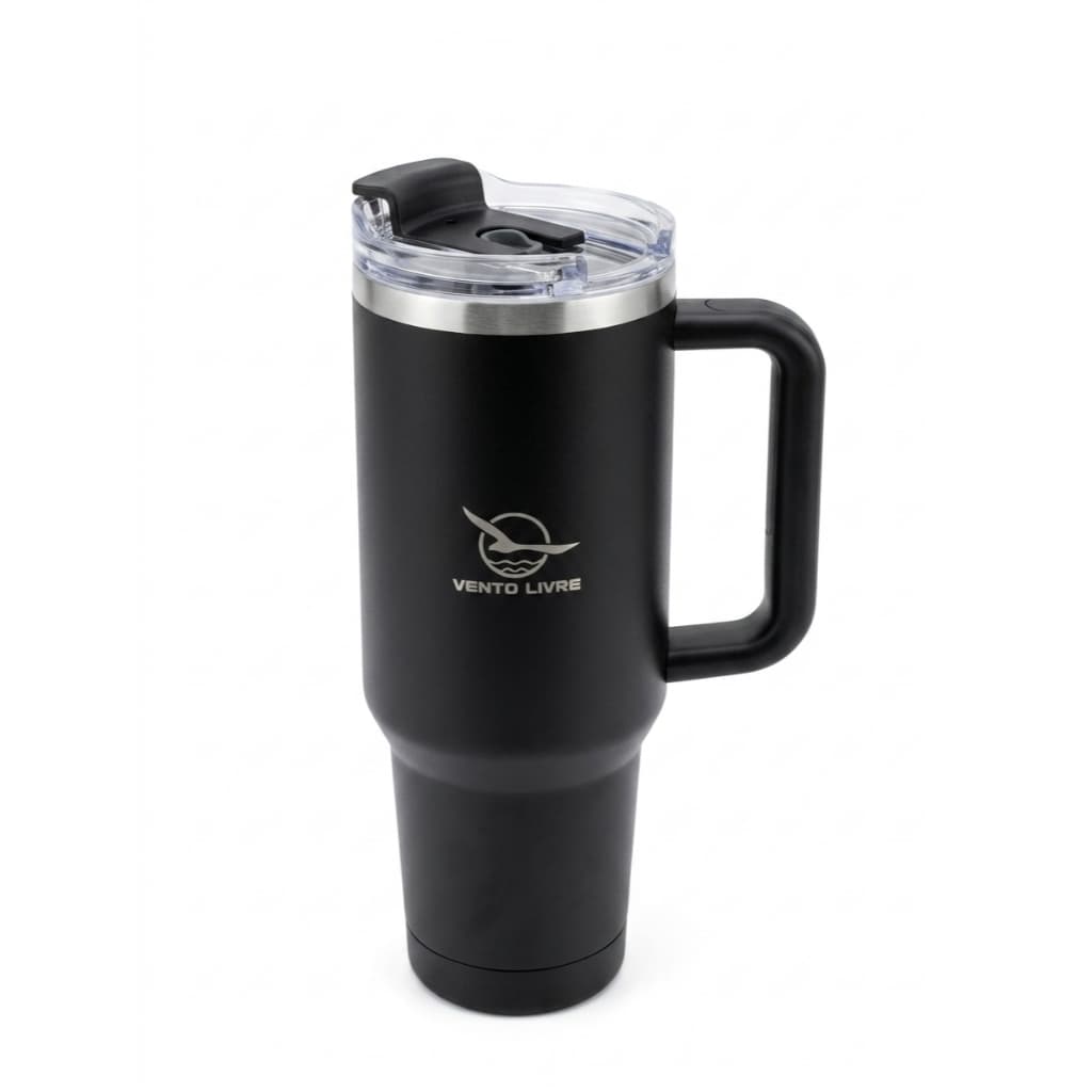 Copo Térmico Gigante 1,2l Inox Com Tampa E Inox Canudo