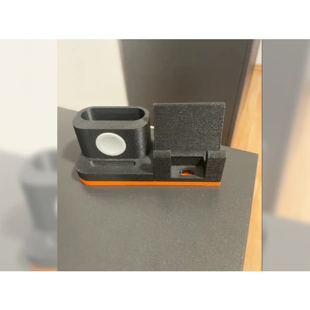 Estação De Carregamento Apple 3 Em 1 Suporte Mesa iPhone Watch AirPods
