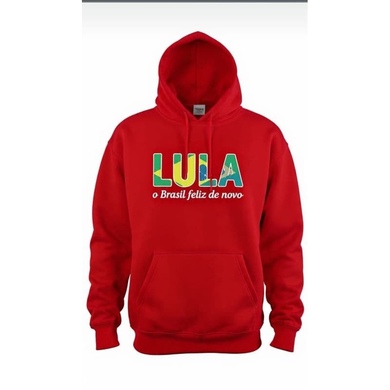 Blusa de Frio Moletom canguru PREMIUM Algodão Estampado Lula, adulto unissex