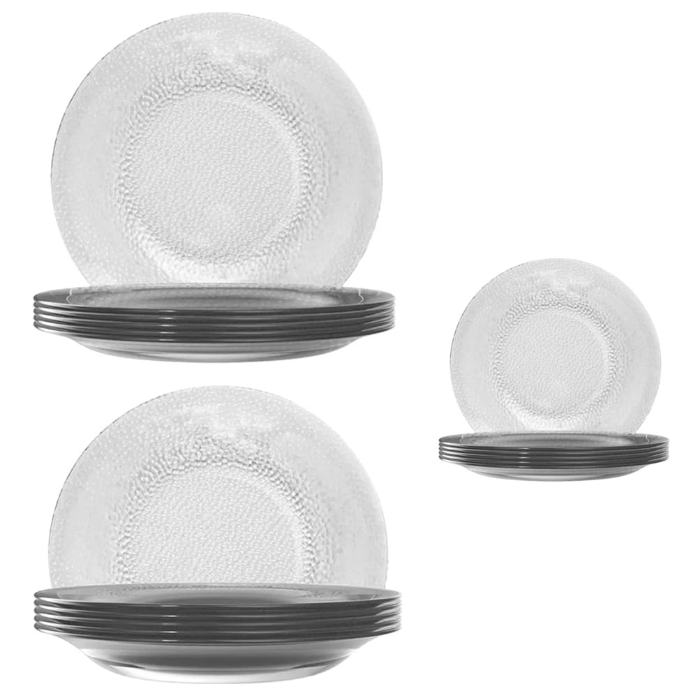 Kit Jogo de 4 Pratos Fundos 4 Rasos 4 Sobremesa Acqua Duralex