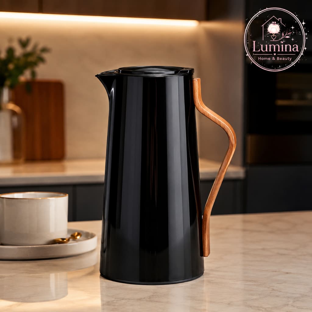 Garrafa Termica Inox 1L Kyoto Isolamento Termico Duravel Preta