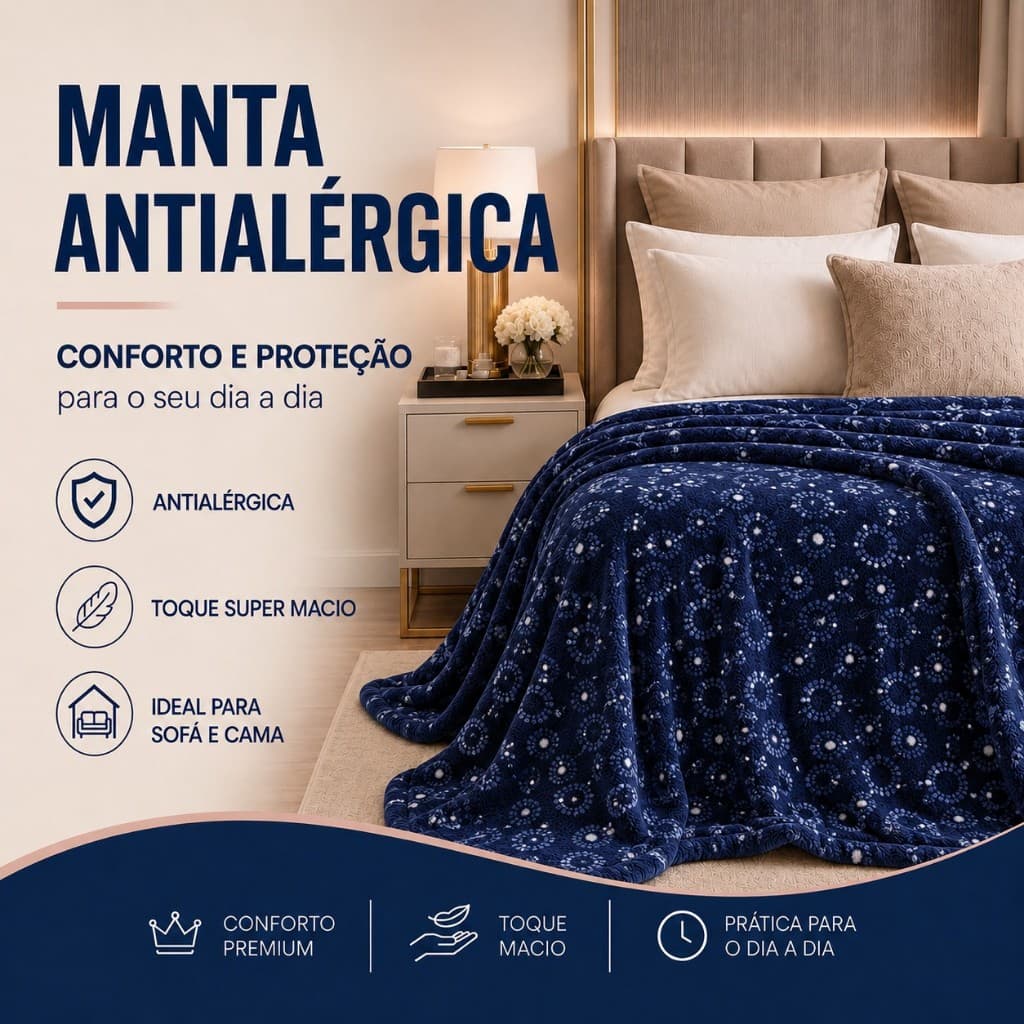 Manta Estampada Casal 1,80x2,00 Macia Leve Para Sofá Cama Cobertor