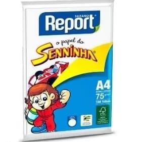 Papel Sulfite A4 Branco 75g - Resistente à Umidade, Ideal para Impressões, 100 Folhas
