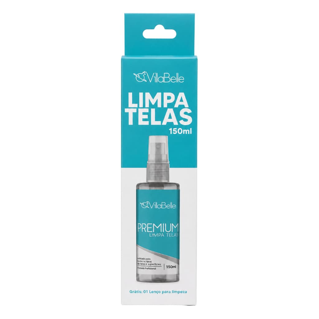 Limpa Tela Premium De Outro Mundo Tela Com Lenço 150ml