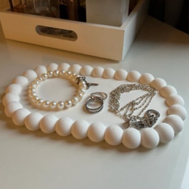 Bandeja Decorativa Porta Joias | Organizador Elegante para Acessórios e Decoração
