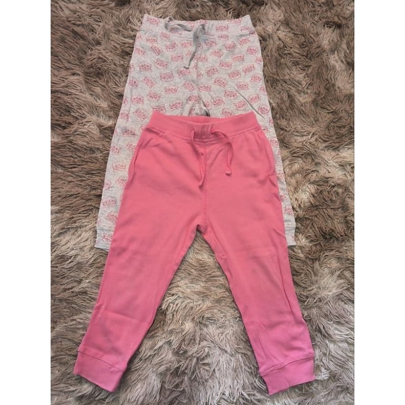kit calça infantil menina calça menina rosa e estampada calça confortável menina