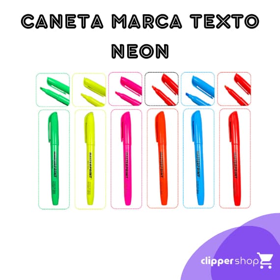 Caneta Marca Texto Neon masterprint