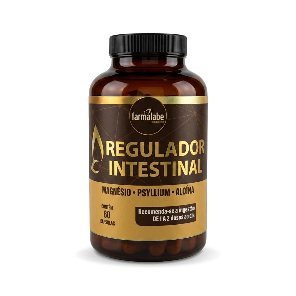 Regulador Intestinal Natural Psyllium Farmalabe 60 Cápsulas  - Equilíbrio e Conforto Digestivo