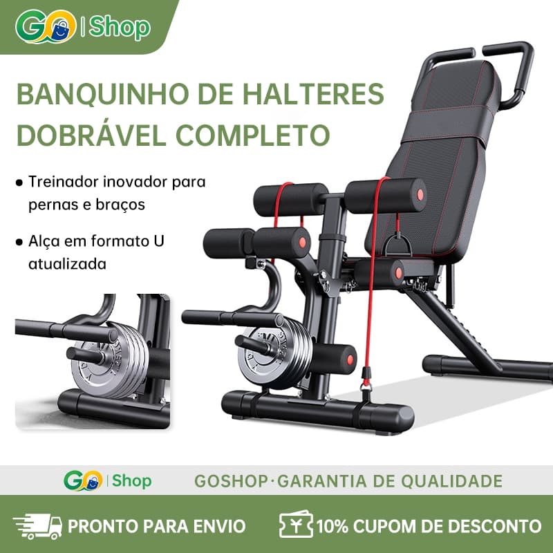 Banco Banqueta De Musculação E Academia Regulável carga 450KG 12x1 Reto Declinado Inclinado 9 Graus Para academia