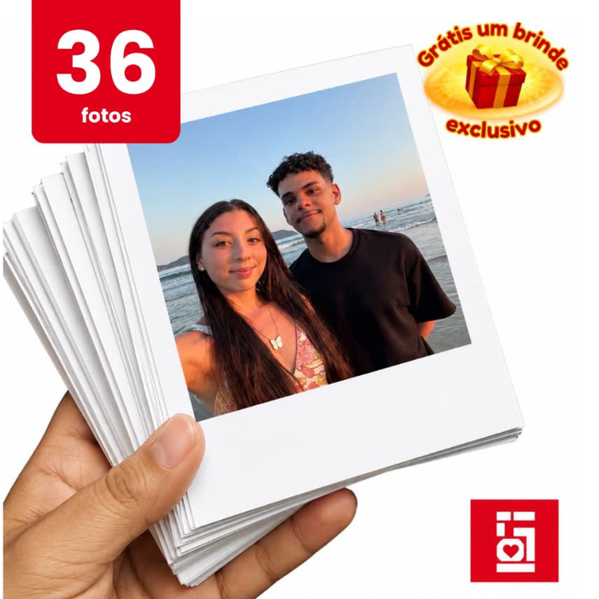 Mini Foto 36 Unidades - Cabe na capinha de Celular - Alta qualidade - Sem legendas