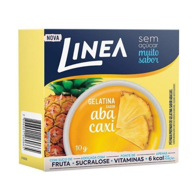 Gelatina Linea de Abacaxi em pó 10 g
