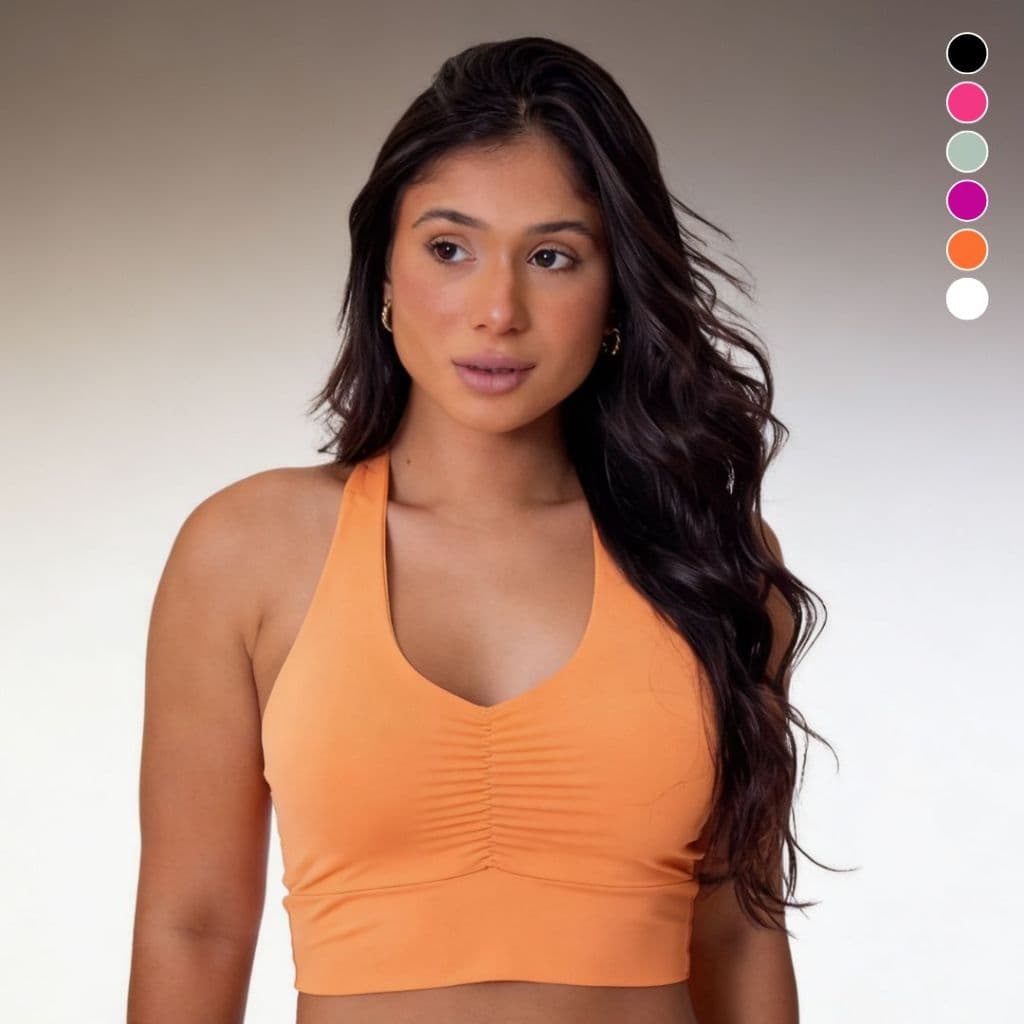 Top de Academia Feminino Sem Bojo Fitness Sustentação Confortável Microfibra Macia Alta Qualidade