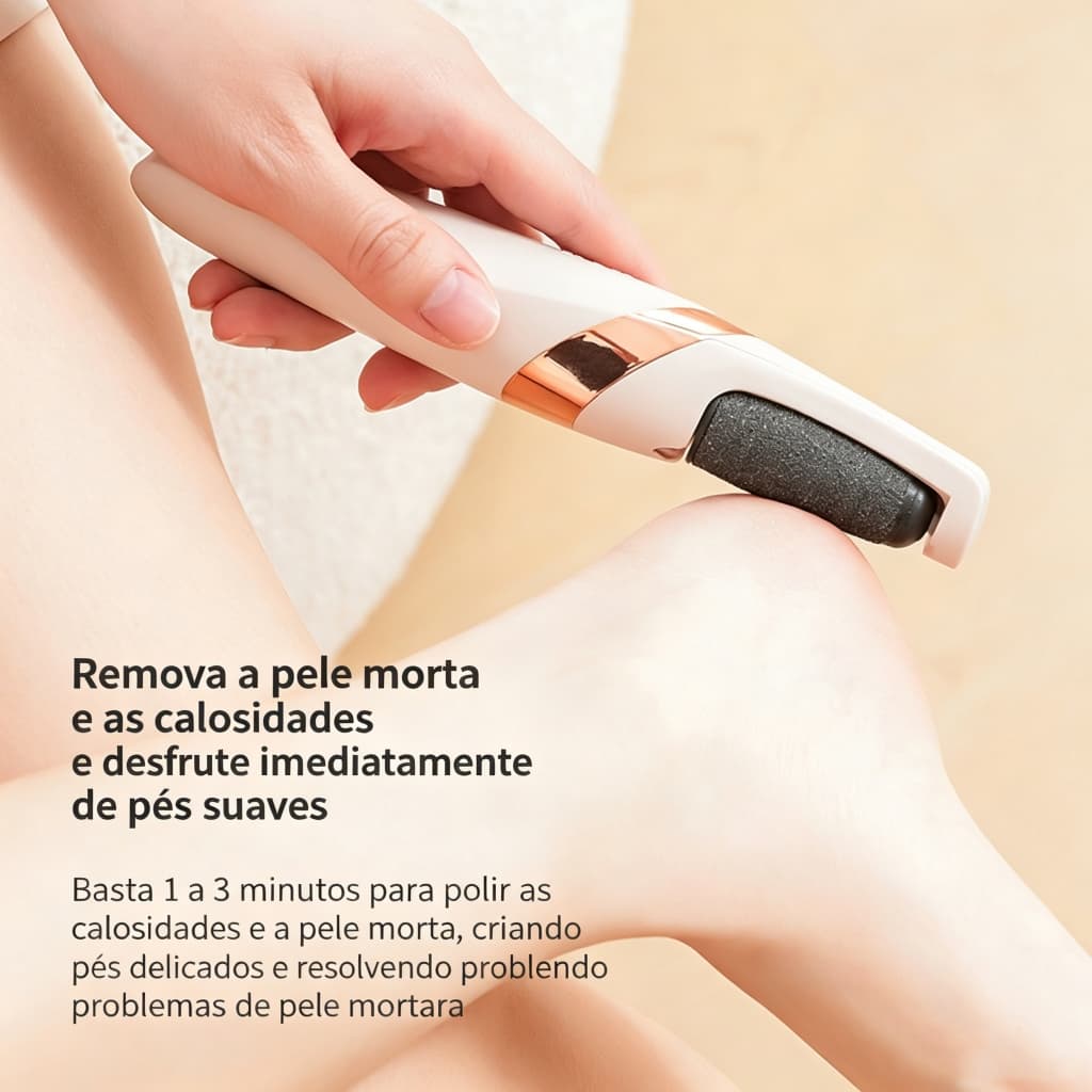 Lixadeira de Pé Elétrica Automática Lixadeira Portátil Recarregável para Uso Doméstico Removedora de Calos e Pele Morta