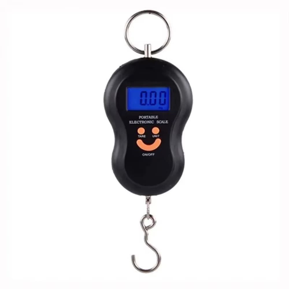 Balança Portátil Digital Mão Bolsa Mala Peixe Até 50kg Cozinha