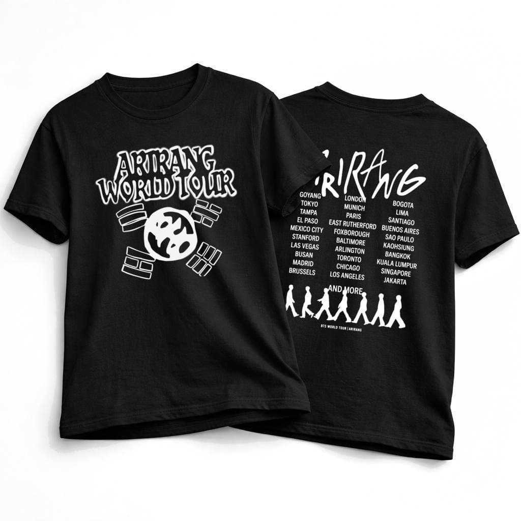 Camiseta Fanmade BTS Arirang Estilo Merch Premium Kpop Army Algodão