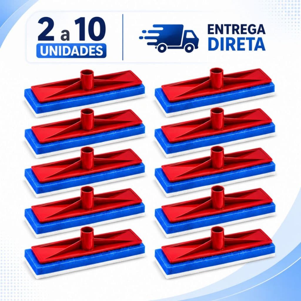 Kit 2 a 10 Refil Esponja Lava Vidro Box Banheiro Janela - Envio Em até 24h