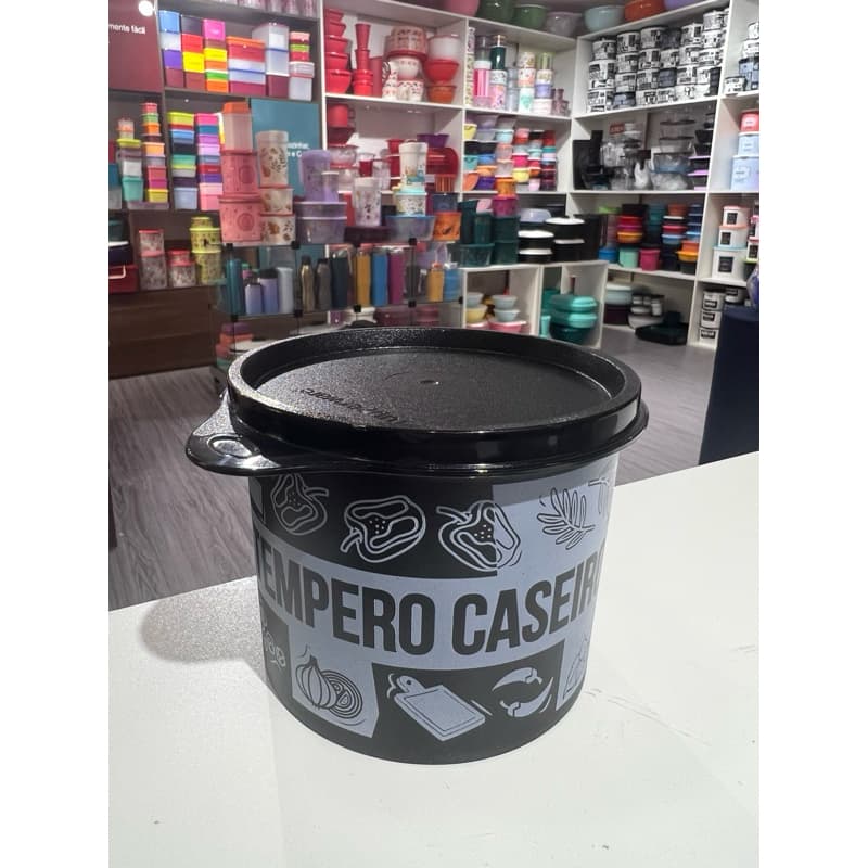 Tupper Redondinha Tempero Caseira Pop Box 500ml