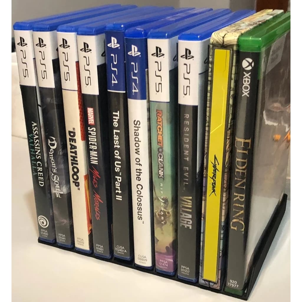 Organizador DVD e jogos mídia física suporte discos organizador jogos ps4 ps5 xbox armazenamento mídia física