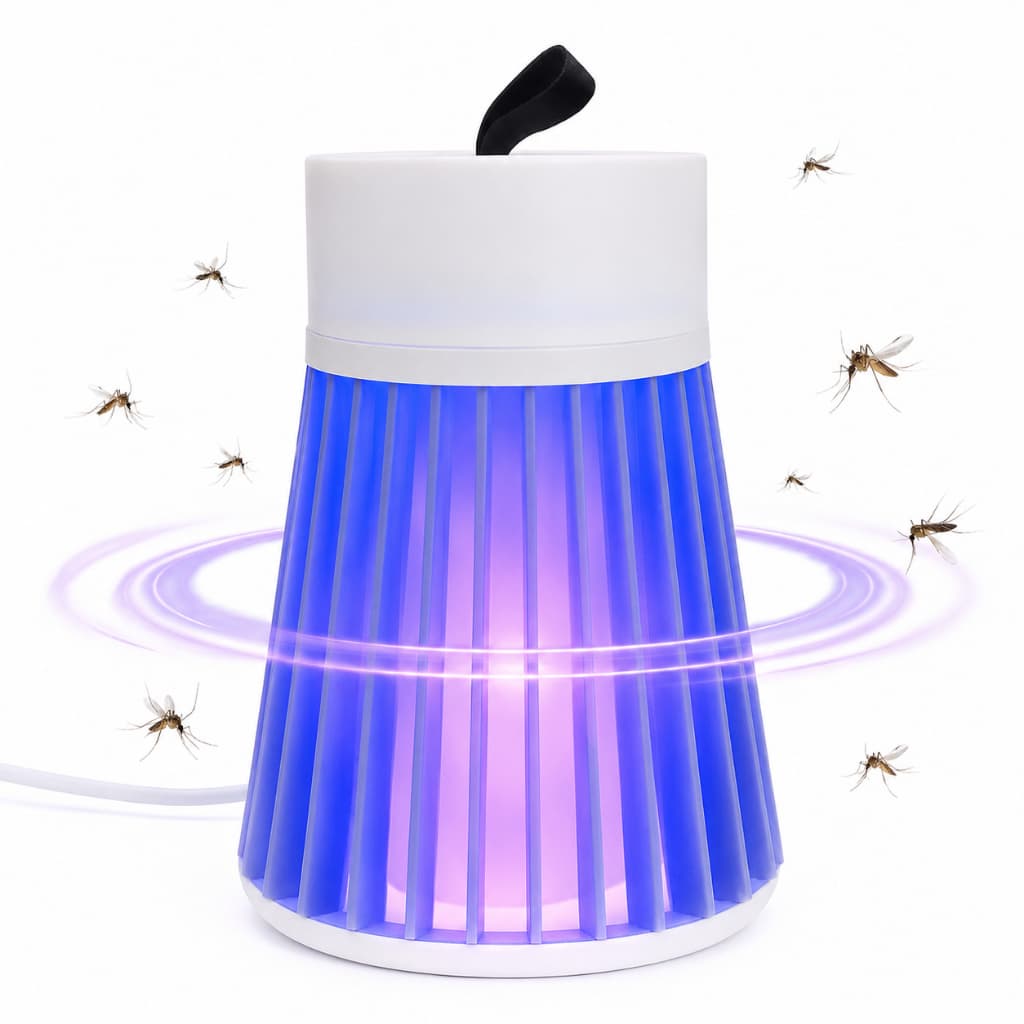 Luminária Mosquiteiro Mata Mosquito Anti Insetos USB LED UV Sem Radiação Repelente Pernilongo Dengue