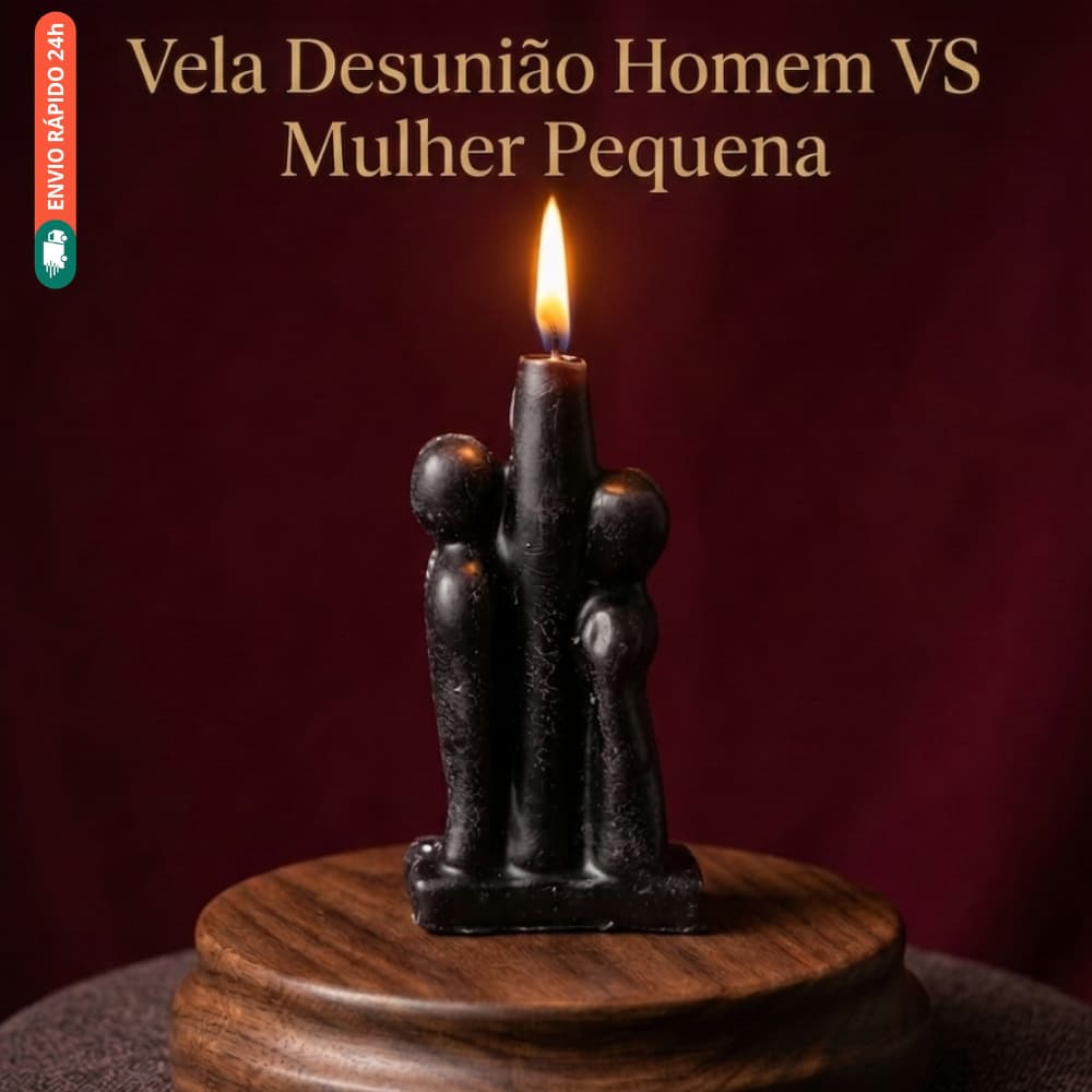 Vela Magia Desunião Homem x Mulher Pequena Separação Casal Afastar Romper Vínculo Desfazer União