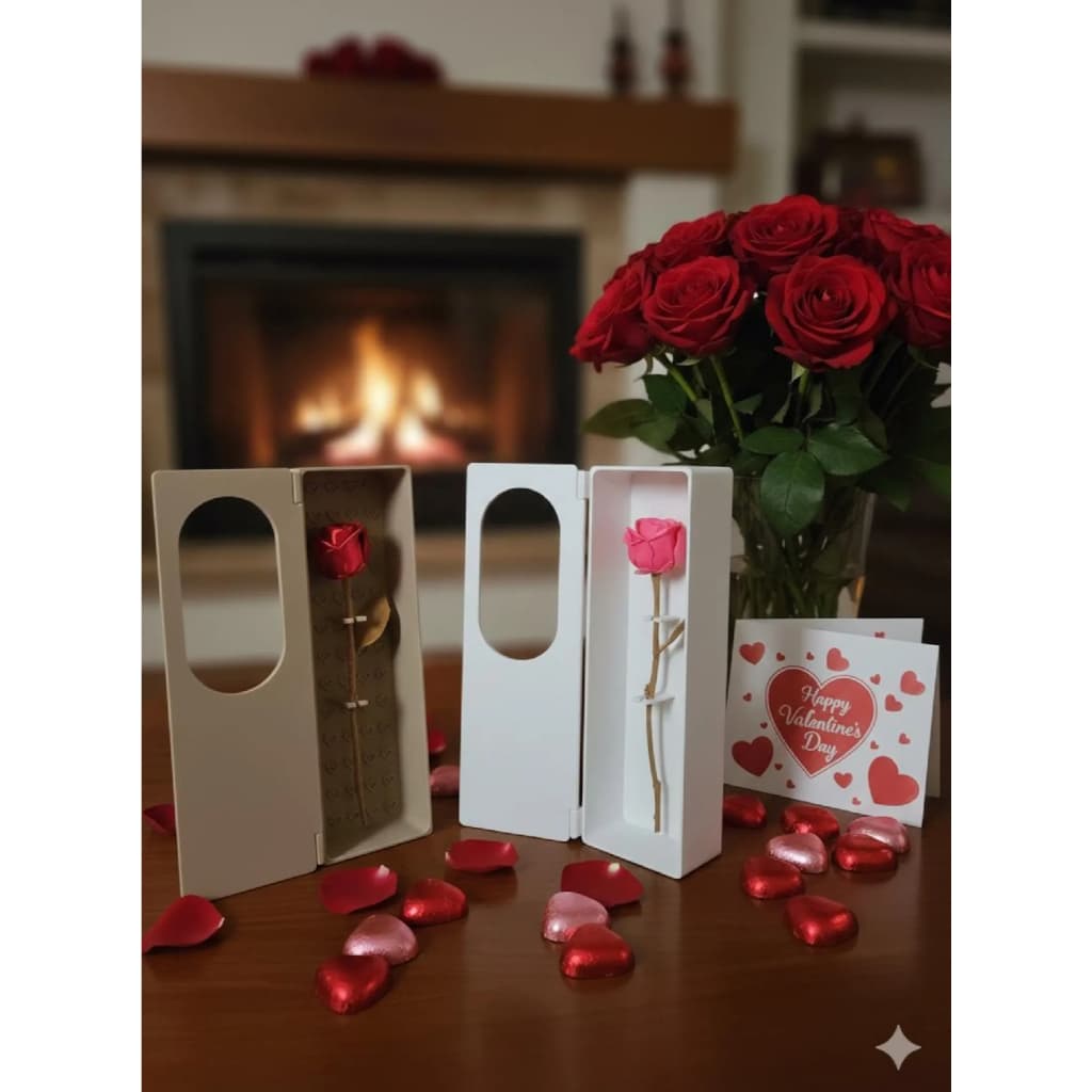 Caixa de rosas para o dia dos namorados