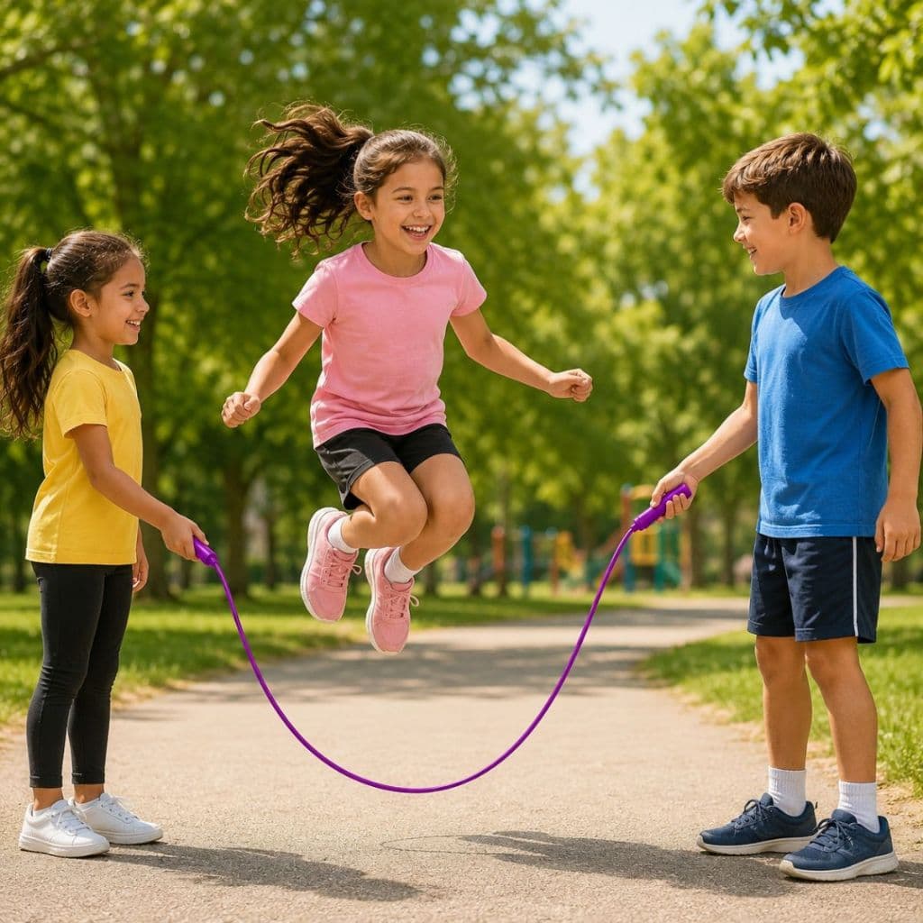 Kit 10/15 Corda de Pular Infantil Adulto Prenda Festa Junina Exercício Corda Criança  Holográfica