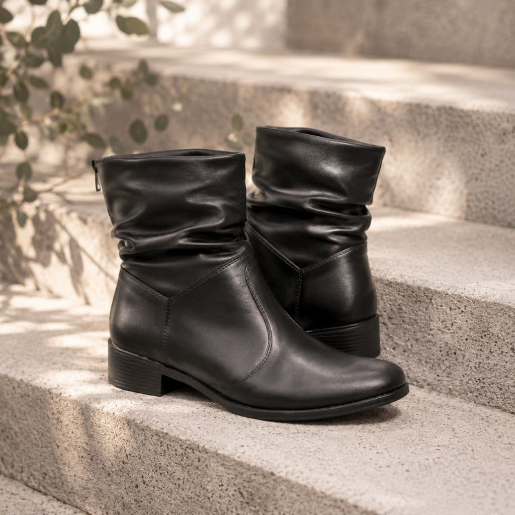 Bota Feminina Conforto Cano Baixo Envio Imediato!!!